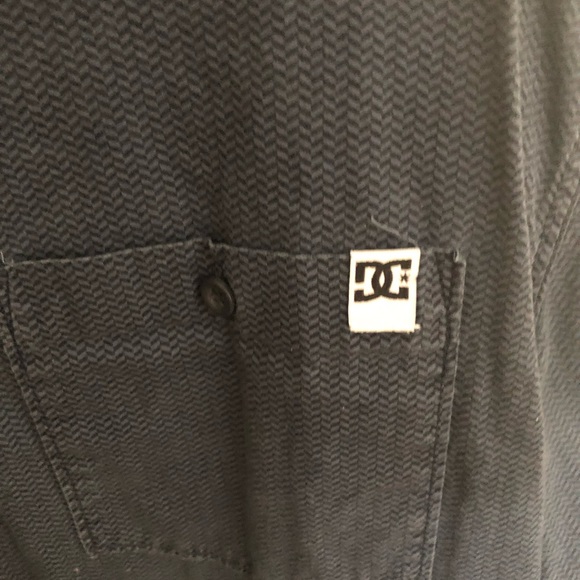 DC Navy Long Sleeve Button Down for men - Picture 4 of 4